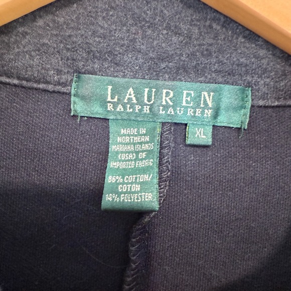 Lauren Ralph Lauren Military Shirt Jacket Shacket Women XL Snap Chore Knit Lined - Picture 4 of 11